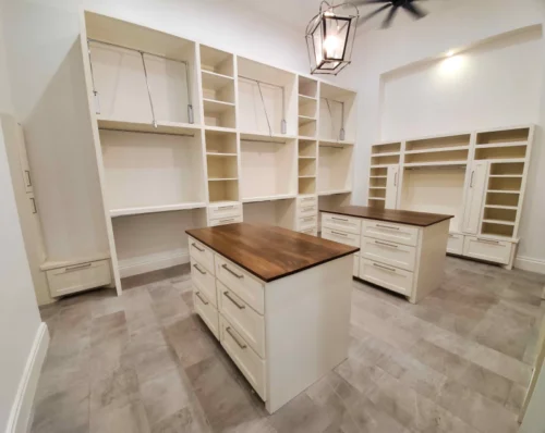 Custom closet woodworking